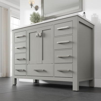 Eviva Aberdeen Bath Vanity with Counter Top and Undermount Porcelain Sink (24"-96")