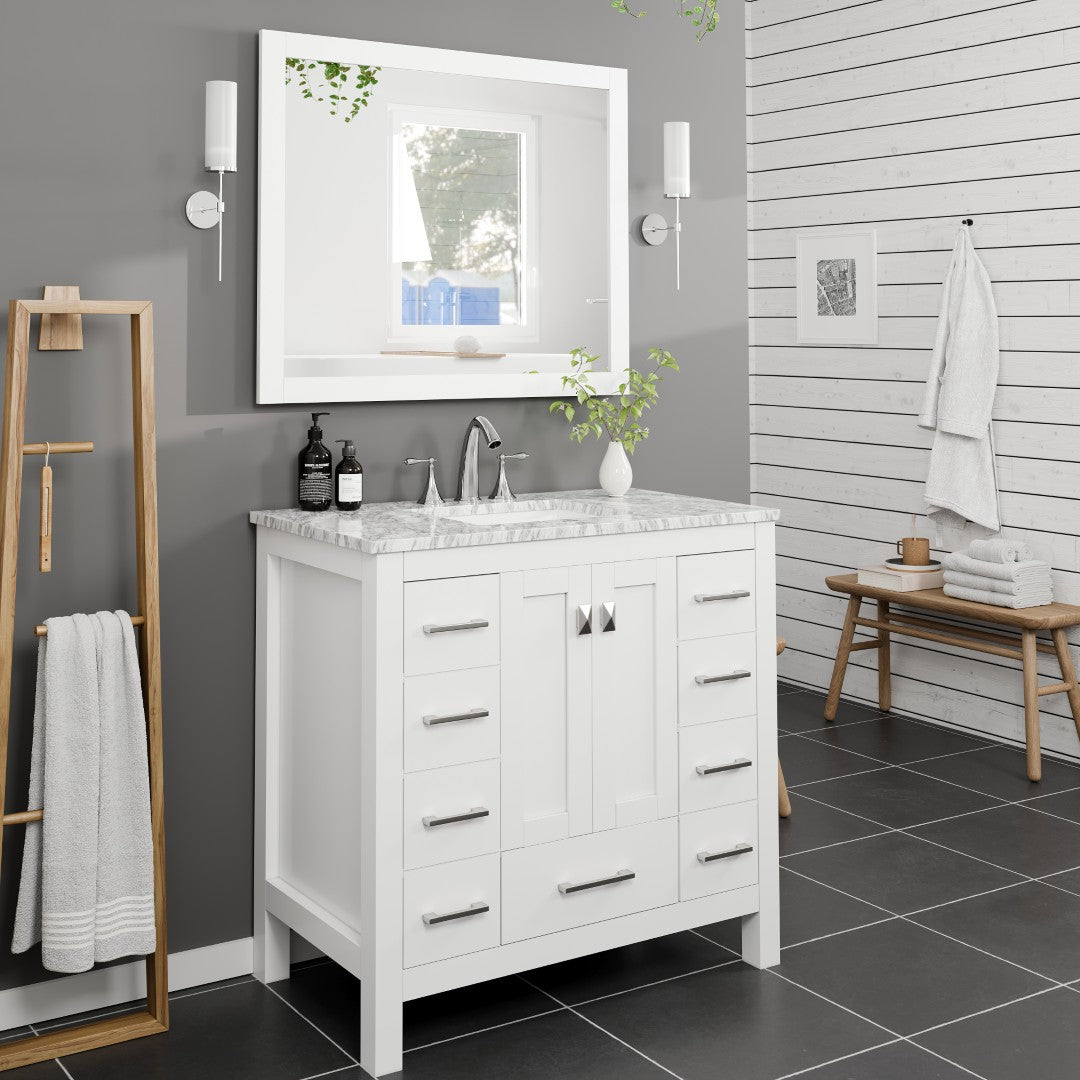 Eviva New York Wooden Framed Mirror