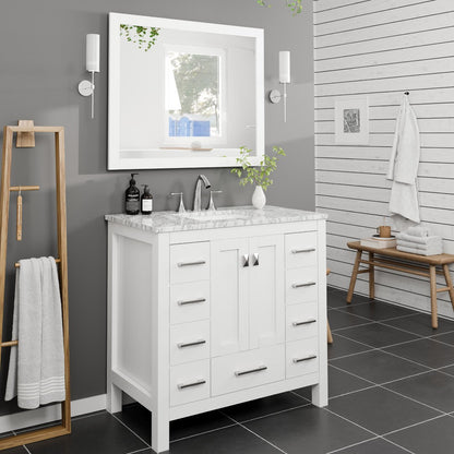 Eviva New York Wooden Framed Mirror