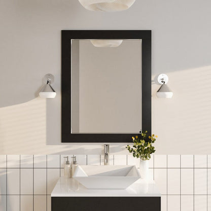 Eviva Aberdeen 72" x 30" Rectangular White Wooden Framed Mirror