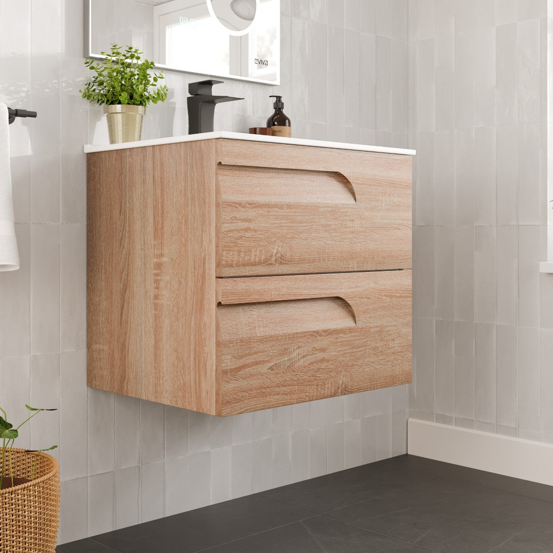 Eviva Joy Bath Vanity with Porcelain Top and Integrated Sink (24"-40")