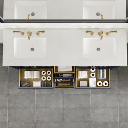 Eviva Aberdeen Bath Vanity with Counter Top and Undermount Porcelain Sink (24"-96")