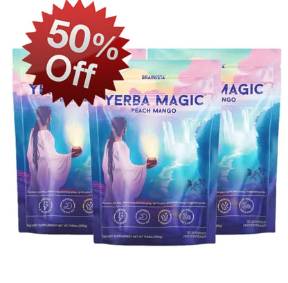 Yerba Magic | Yerba Mate Instant Tea Powder | Strawberry Matcha & Peach Mango Flavors | 30 Servings
