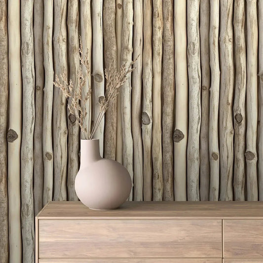 Natural Timber Stick Wall