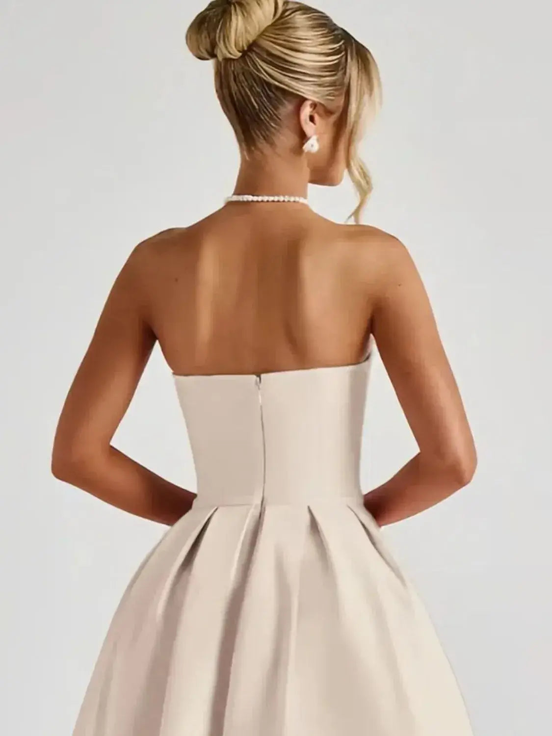 Solid Color Tube Dress Midi for Chic and Stylish Looks
