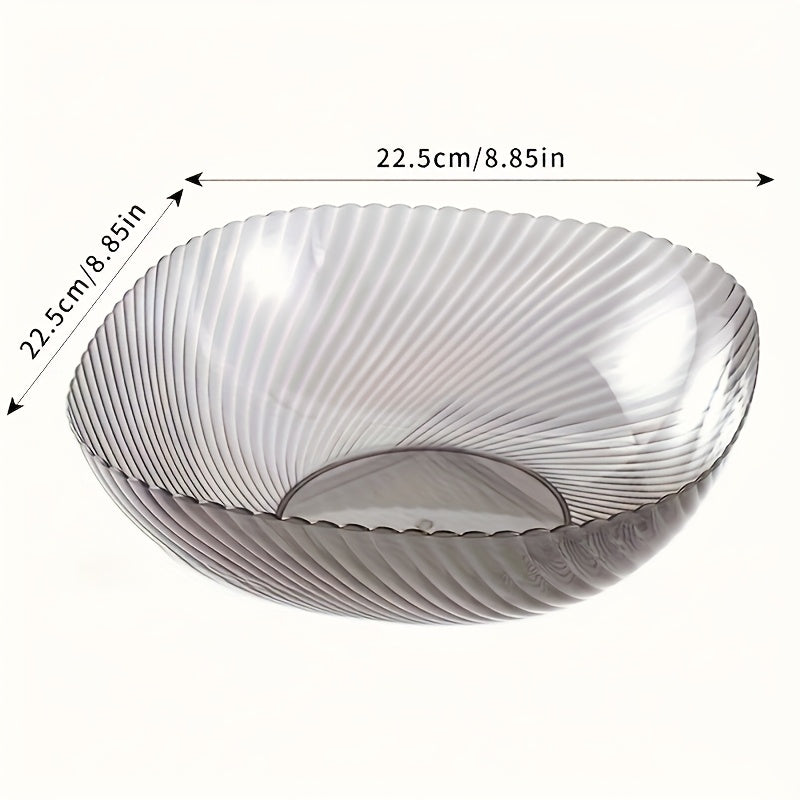 Clear Round PET Salad Bowls Portable Easy Clean Serving Dish | Under $100 | Kitchen + Metal
