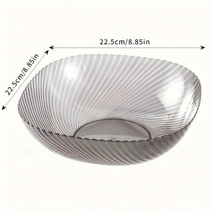 Clear Round PET Salad Bowls Portable Easy Clean Serving Dish | Under $100 | Kitchen + Metal