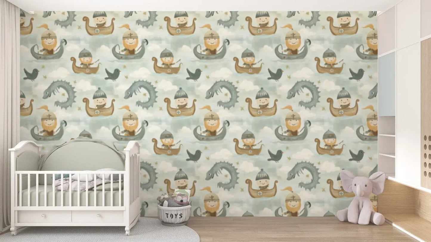 Whimsical Viking Sea Adventure