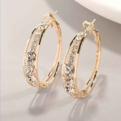 European American Mosaic Earrings - Stylish Air Drill Women's Earrings