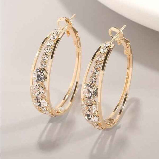 European American Mosaic Earrings - Stylish Air Drill Women's Earrings