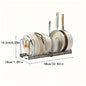 Expandable Multi-Purpose Pot Organizer Rack with Adjustable Dividers -