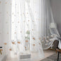 Elegant Floral Embroidered Tulle Curtain for Home Decor