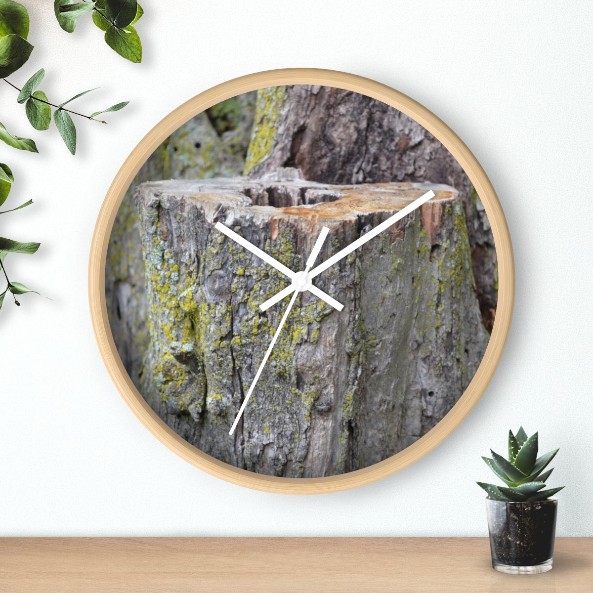 Tree Stump Wall clock