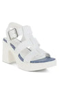 Avalon Chunky Pin Buckle Platform Heels