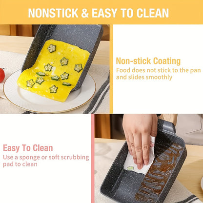 NonStick Japanese Omelette Pan with Wood Handle