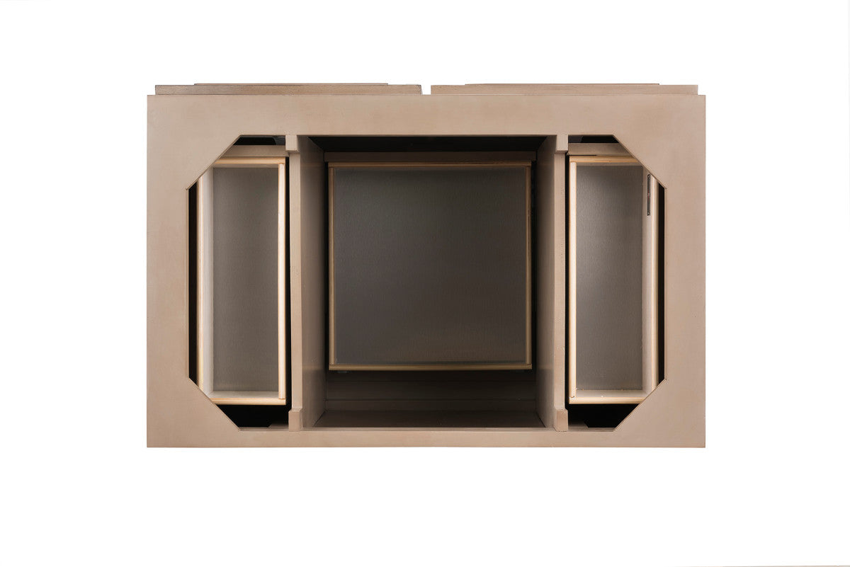 Portland 36" Single Vanity Cabinet, Whitewashed Walnut