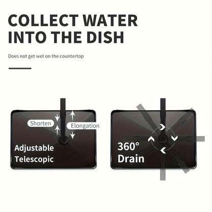 Dish Drying Rack with Drainboard and Drip Line