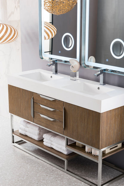 Columbia 59" Double Vanity Cabinet