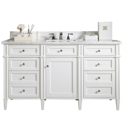 Brittany 60" Single Vanity in Bright White