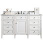 Brittany 60" Single Vanity in Bright White