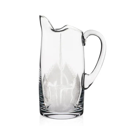 Horseshoe Crab Glass Pitcher – Premium Coastal Serveware & Nautical Décor