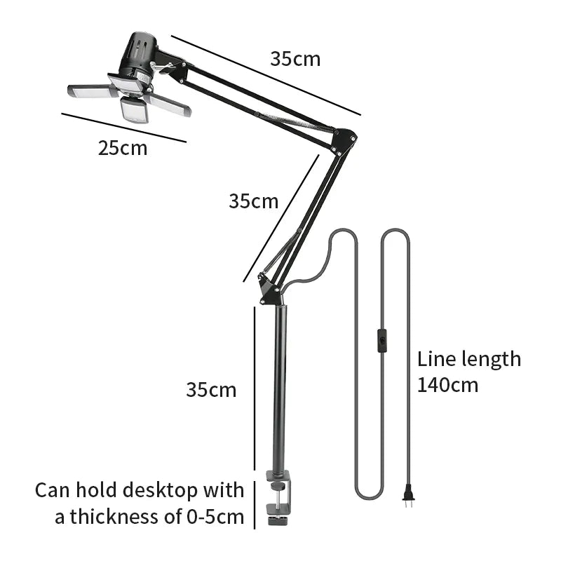 TAIDU TATTOO UPGRADE COLLAPSIBLE LONG ARM LIGHT