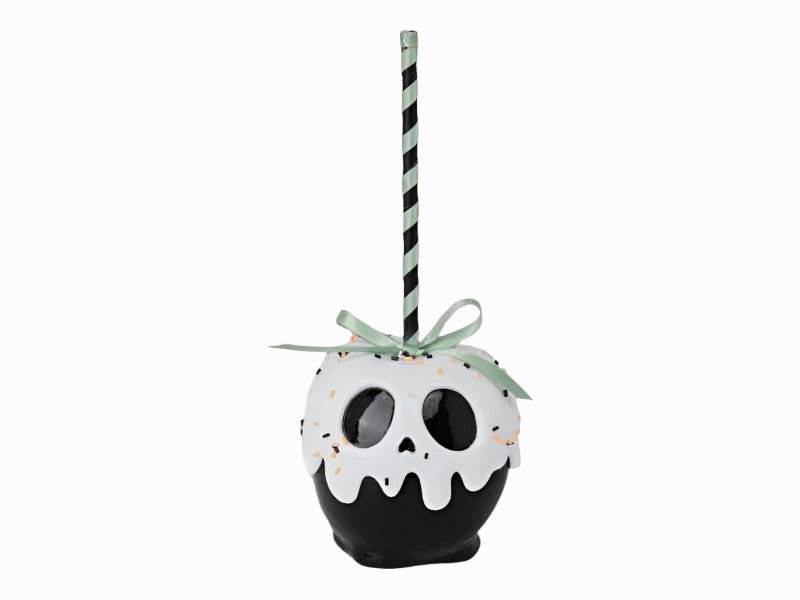 Halloween Carnival 9" Resin Black Candy Apple w Sprinkles