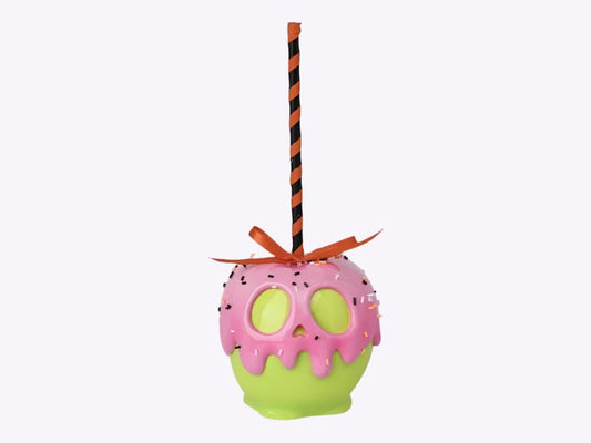 Halloween Carnival 9" Resin Green Candy Apple w Sprinkles
