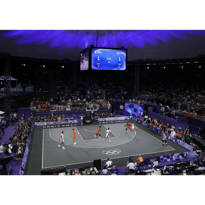 USA Enlio Official 3X3 Basketball Court – FIBA Certified – 30' x 30' – Multi-Sport