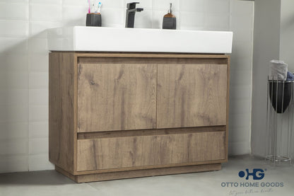 Romina 39" Messina Bathroom Vanity with Porcelain Top & Soft-Close Storage