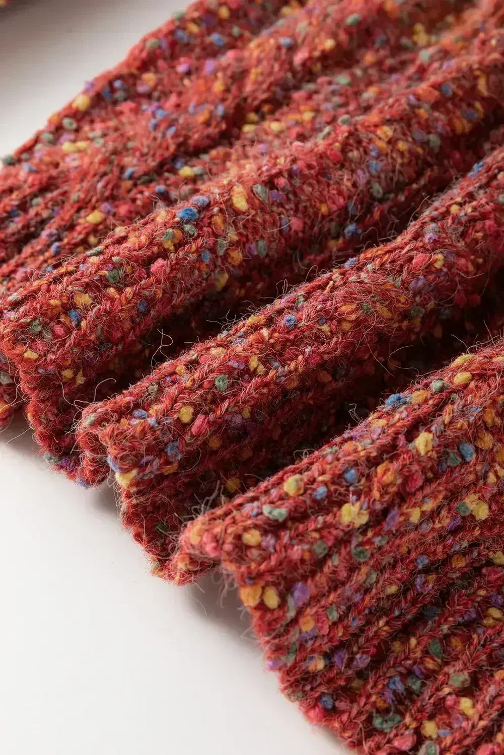 Multicolor Colorblock Confetti Knit Sweater