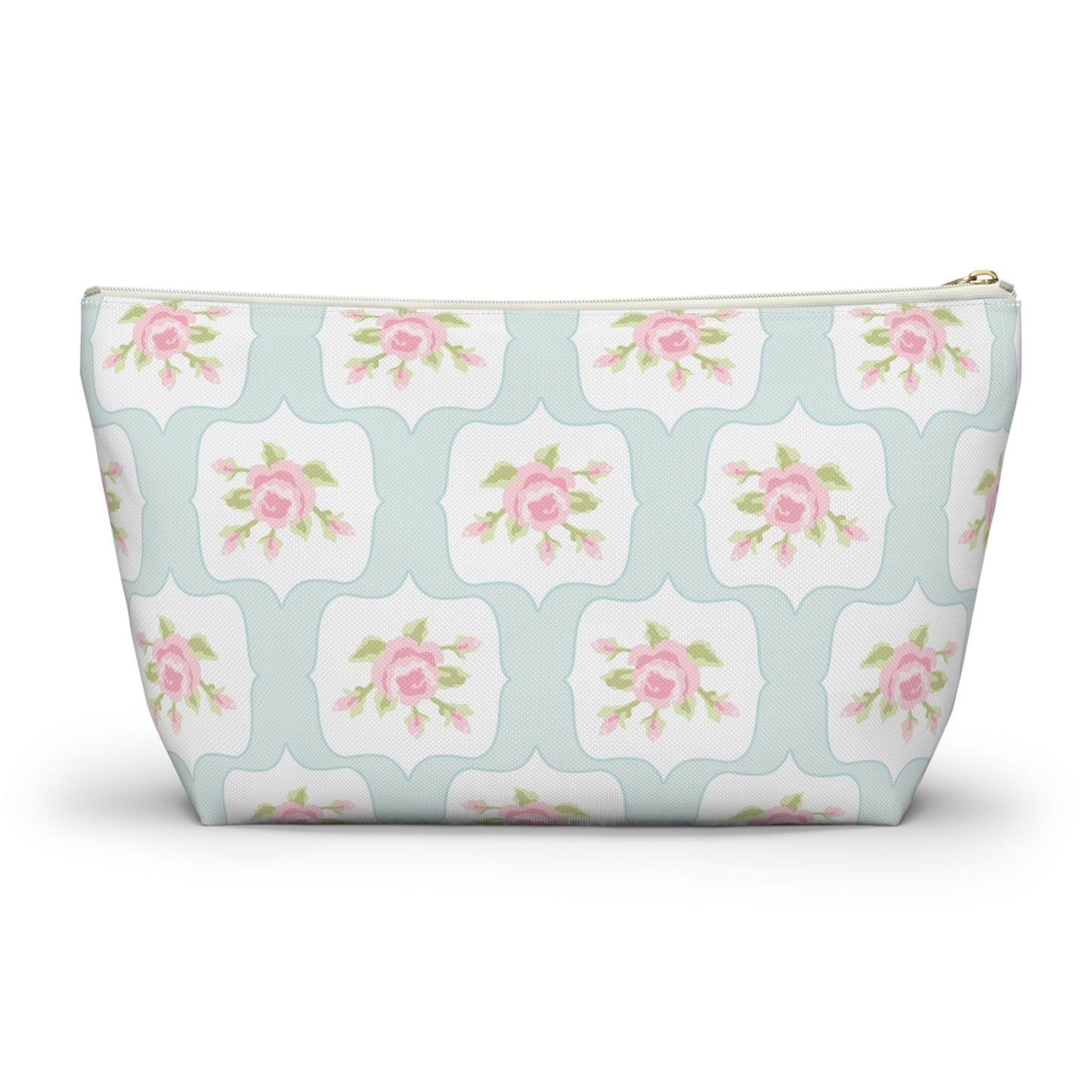 Customizable: Chic Floral Accessory Pouch, Makeup Bag, Cosmetic Case, Toiletries Organizer, Gift for Her