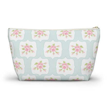 Customizable: Chic Floral Accessory Pouch, Makeup Bag, Cosmetic Case, Toiletries Organizer, Gift for Her