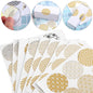 90PCS/10Sheets DIY Gold Design Baking Packaging