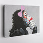 Banksy Female DJ Canvas – Street Art for Modern Wall Decor