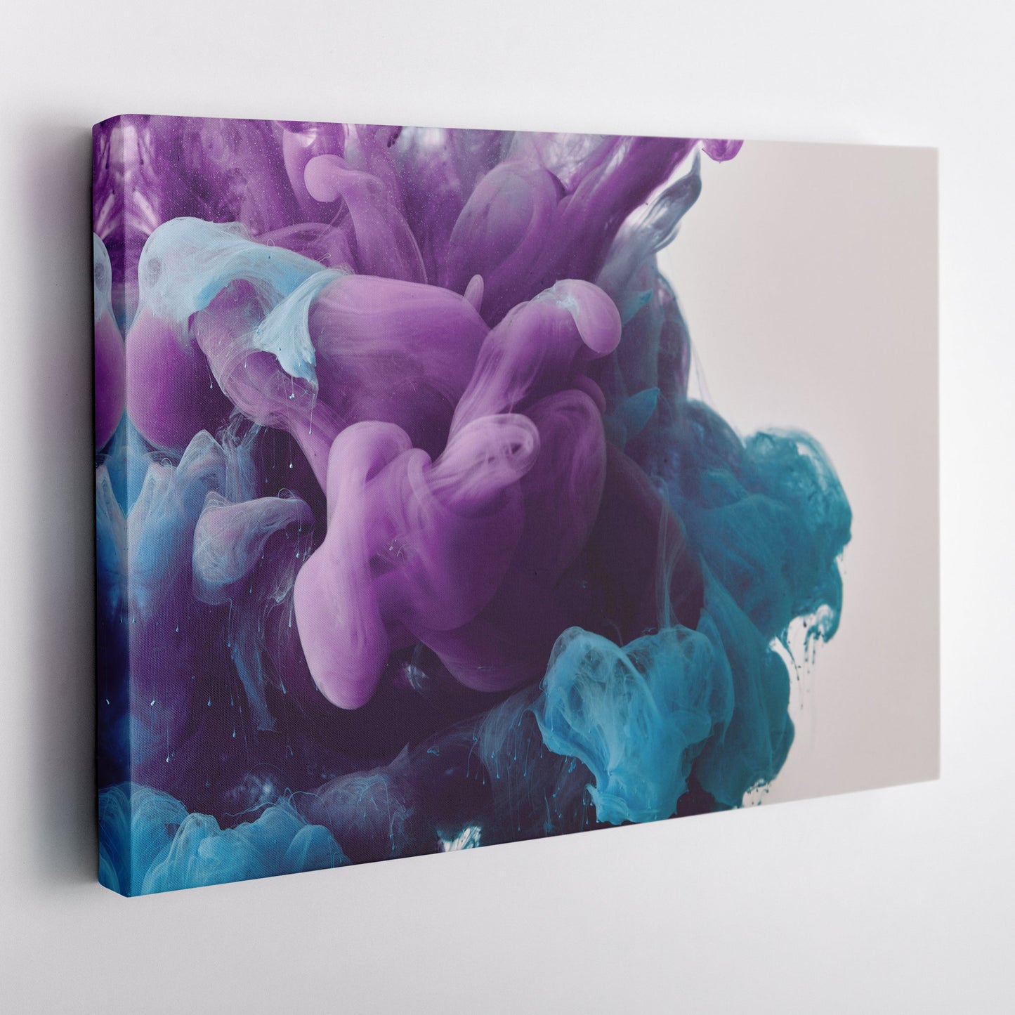 Abstract Cloud Canvas Art - Colorful Framed Wall Decor