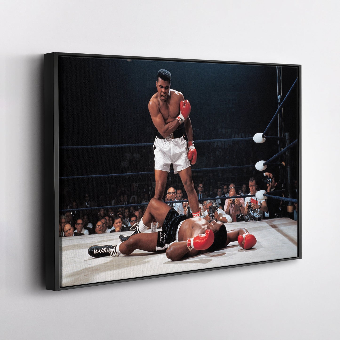 Muhammad Ali vs Sonny Liston Canvas – Phantom Punch Boxing Wall Art