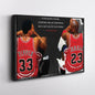 Michael Jordan & Scottie Pippen Poster – Chicago Bulls Canvas Wall Art Decor