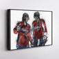 Alex Ovechkin & Nicklas Backstrom Canvas Art – Washington Capitals Wall Decor