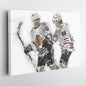 Alex DeBrincat & Patrick Kane Canvas Art – Detroit Red Wings Wall Decor