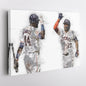 Yordan Alvarez & Jose Altuve Canvas Art – Houston Astros Wall Decor