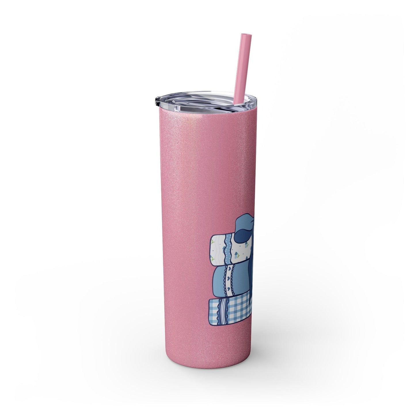 Customizable: Girly Book Club Skinny Tumbler with Straw, 20oz | Perfect for Events, Gifts, Coffee, and Summer Drinks