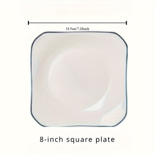 JapaneseStyle Ceramic Plate Set  Versatile Minimalist Elegance