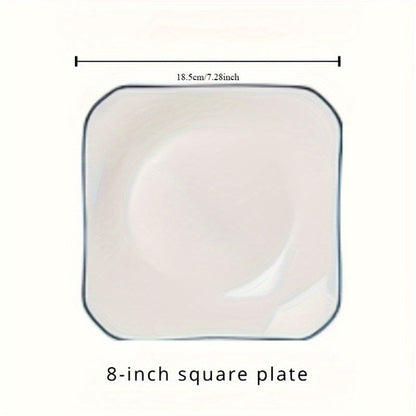 JapaneseStyle Ceramic Plate Set  Versatile Minimalist Elegance