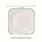 Set of 4 JapaneseInspired Minimalist Ceramic Plates