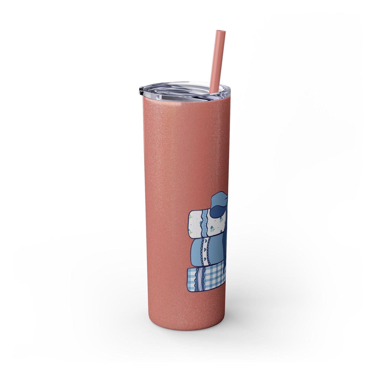 Customizable: Girly Book Club Skinny Tumbler with Straw, 20oz | Perfect for Events, Gifts, Coffee, and Summer Drinks