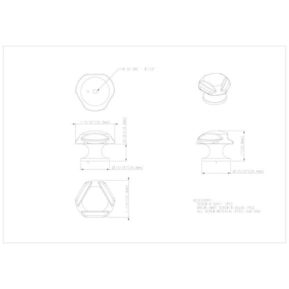1-5/16" Overall Length Satin Nickel Chesapeake Cabinet Knob