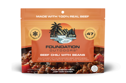 FOUNDATION Outdoors Beef Chili with Beans Meal