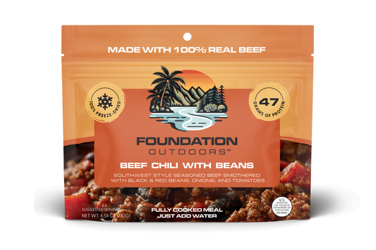 FOUNDATION Outdoors Beef Chili with Beans Meal
