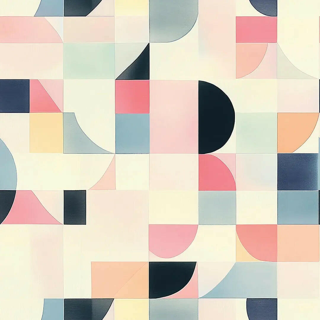 Mid-Century Pastel Mosaic